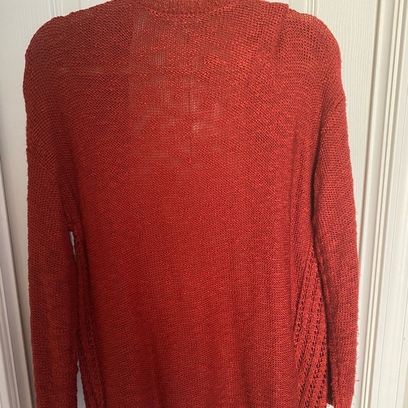 NEVER WORN open red sweater - Picture 3 of 3